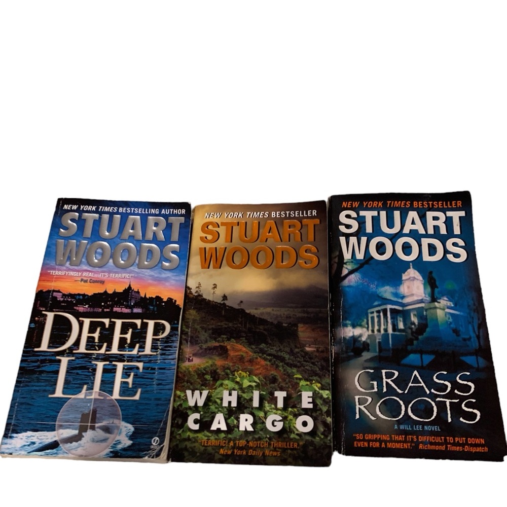 3 Stuart Woods Best Selling Paperback Novels